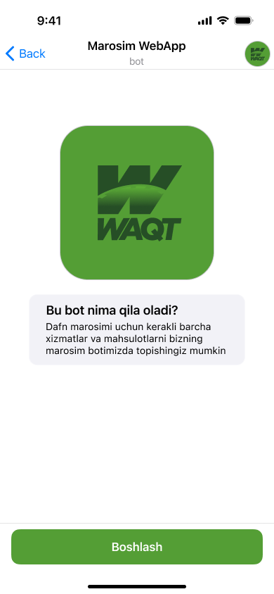 Vaqt Bot UI/UX Dizayn